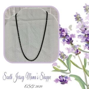 Black Metal Chain Like Necklace